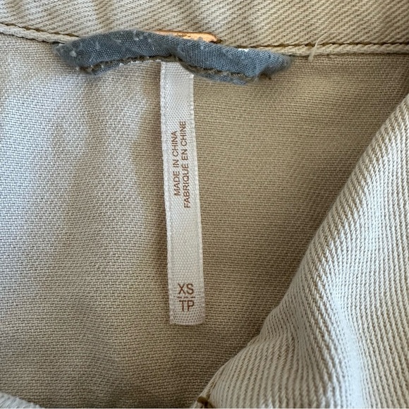 Free people denim cream  jacket - Picture 7 of 9